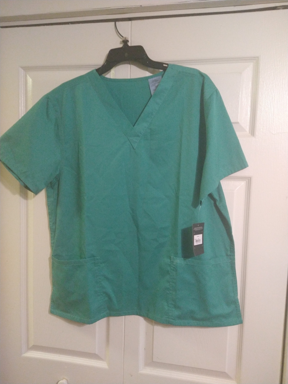 Dickies Teal Green V-Neck Short Sleeve Scrub Set